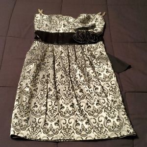 Strapless cocktail dress